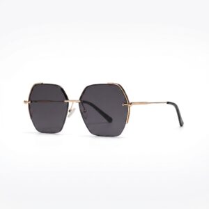 Tropical Sunglasses "Iris" – Bright Gold Grey