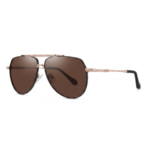Tropical Sunglasses "Owen" – Rose Gold / Black Burgundy Red