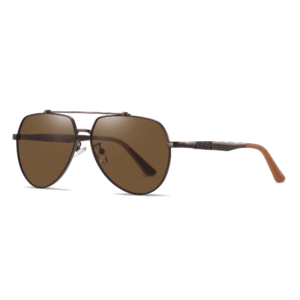 Tropical Sunglasses "Cole" – Matte Deep Red Brown / Tea