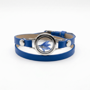 TAIM Leather Bracelet "Cornflower”