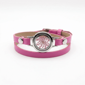 TAIM Leather Bracelet "Pink”