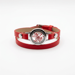 TAIM Leather Bracelet "Red”