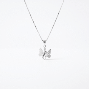 Kanela Silver Necklace "Butterflies"