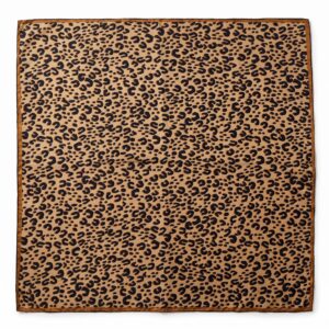 Silk Scarf "Leopard" – 90 × 90 cm